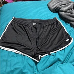 PINK by Victoria's Secret Black Textured Lounge Shorts